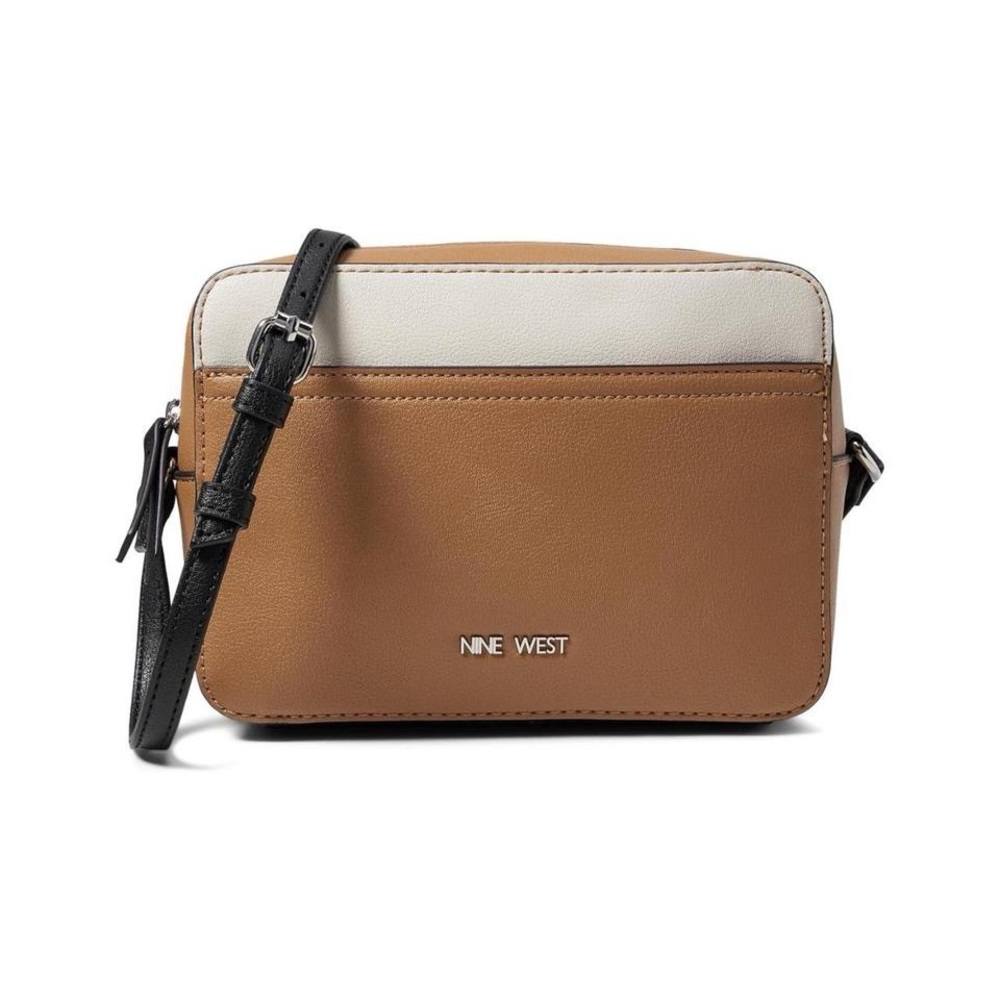 Nine West Tan, White & Black Crossbody Bag